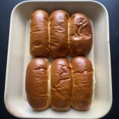 Multi-Buy Discount on Cases of  4 Dozen 6.5" Brioche Hot Dog Buns fresh from Our Local Master Baker <br /><span class='product-bracket'>(48 x 70g)</span>