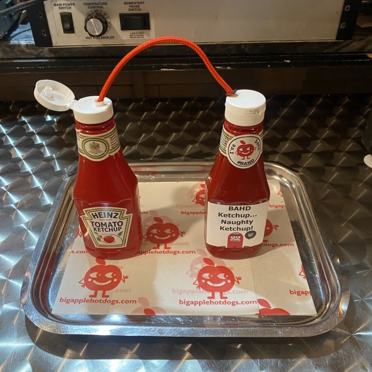 [Insert Any Name]'s Bespoke BAHD Ketchup!  Personalised Prank Real Heinz Ketchup Bottle. </span>