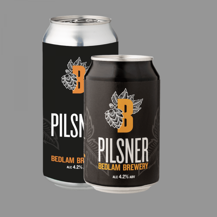 Bedlam Brewery PILSNER 180 4.2% 440ml Can UK Craft Beer</span>