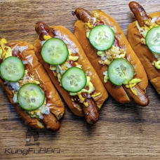 The Frank Jr. Royale 20cm An all-natural, super-premium UK pork Frankfurter: Hot smoked in mutton casings</span> The Frank Jr. Royale 20cm An all-natural, super-premium UK pork Frankfurter: Hot smoked in mutton casings</span>