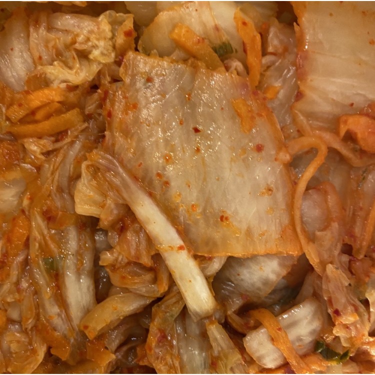 Crunchy, Chunky, Spicy Kimchi! Fermented, Probiotic 1kg Tub. Part of the Organic Artisanal Toppings Bundle.