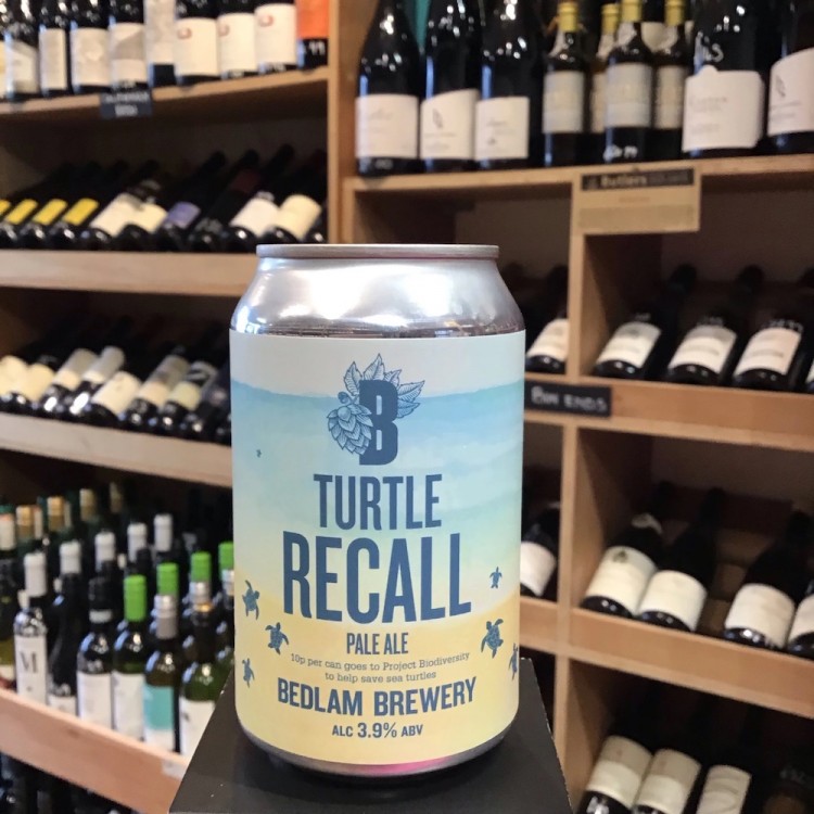 TURTLE RECALL Craft Pale Ale <br /><span class='product-bracket'>(3.9%) from Bedlam Brewery <br /><span class='product-bracket'>(330ml Can) </span>