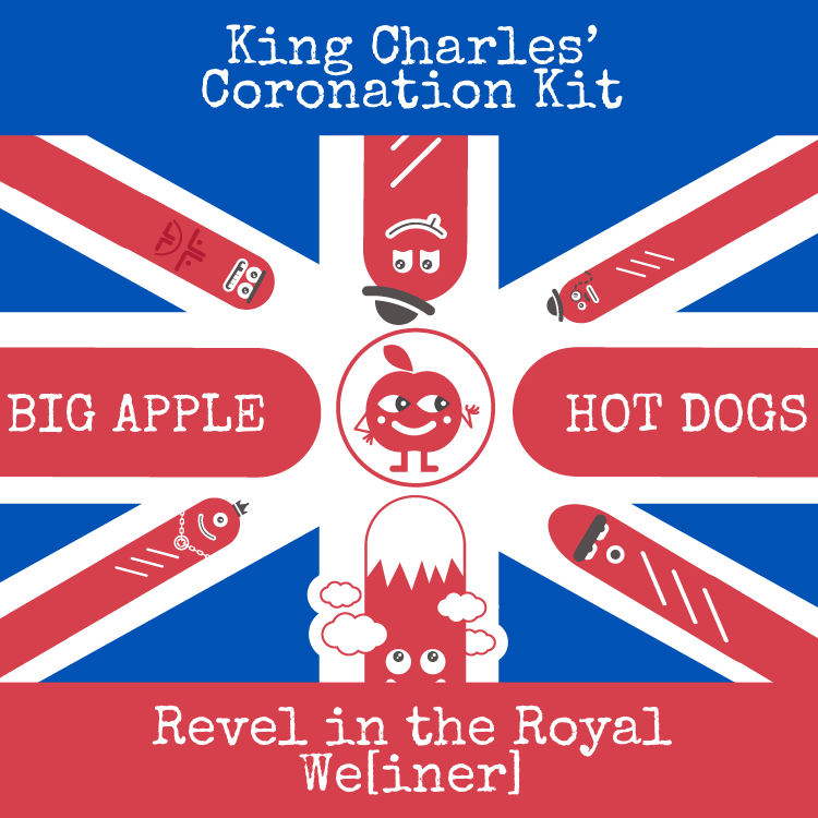 King Charles' Coronation Kit: Revel in the Royal We[iner] at Home to Celebrate the Accession of a New Monarch (Kit of 10 Hot Dogs)